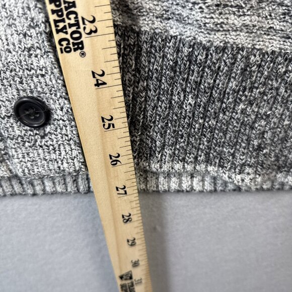 Banana Republic Cardigan Mens M Striped Shawl Collar Merino Wool Blend Grandpa - Picture 4 of 12